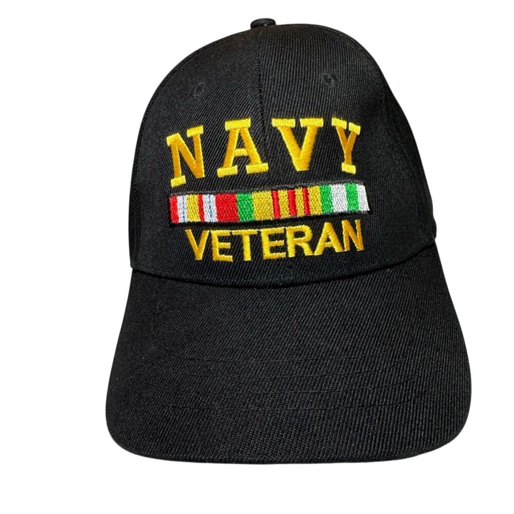 Navy Veteran Embroidered Baseball Hat